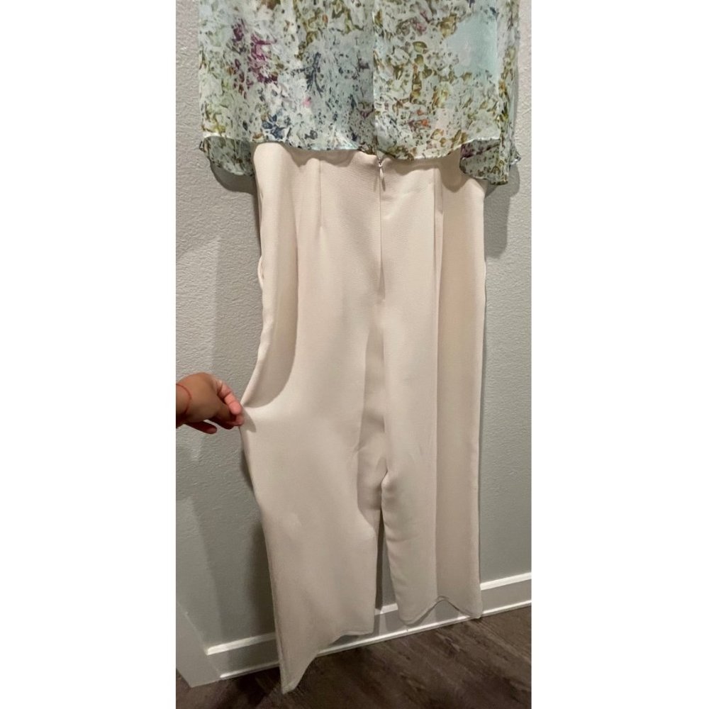 BCBGeneration Ivory Light Blue Jumpsuit - Picture 5 of 8